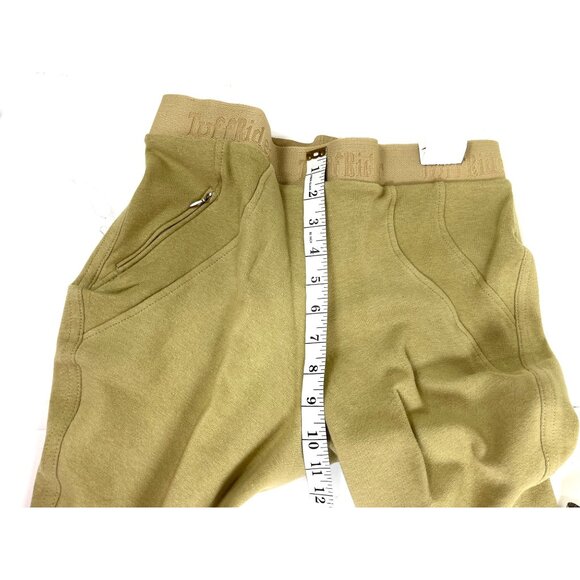 TuffRider Womens Tan Riding Breeches With Front Pockets & Knee Patches - Picture 3 of 7